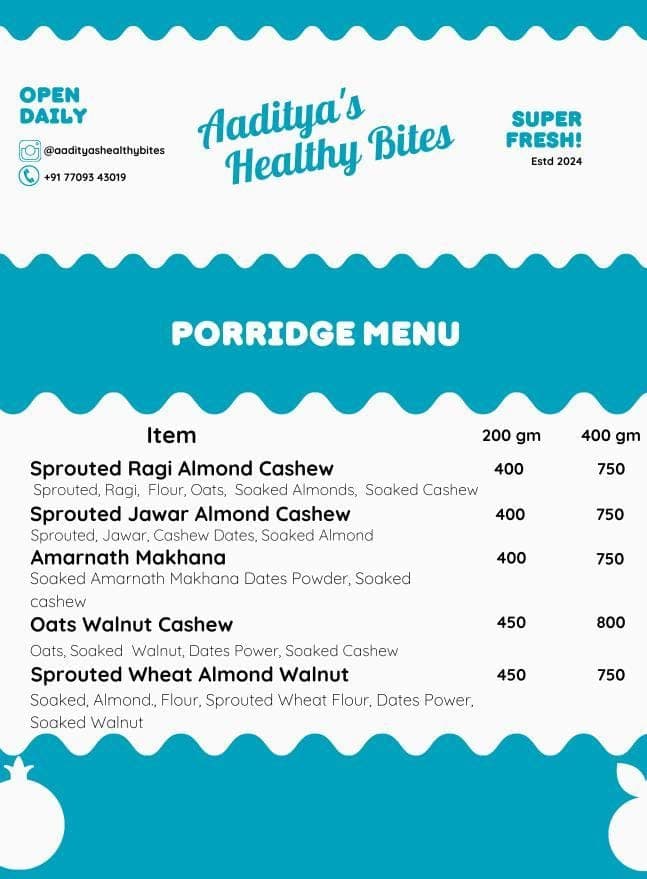 Sprouted Ragi, Almond & Cashew Porridge